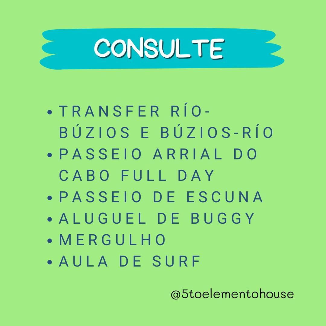 5To Elemento House Hotel Armacao dos Buzios ภายนอก รูปภาพ